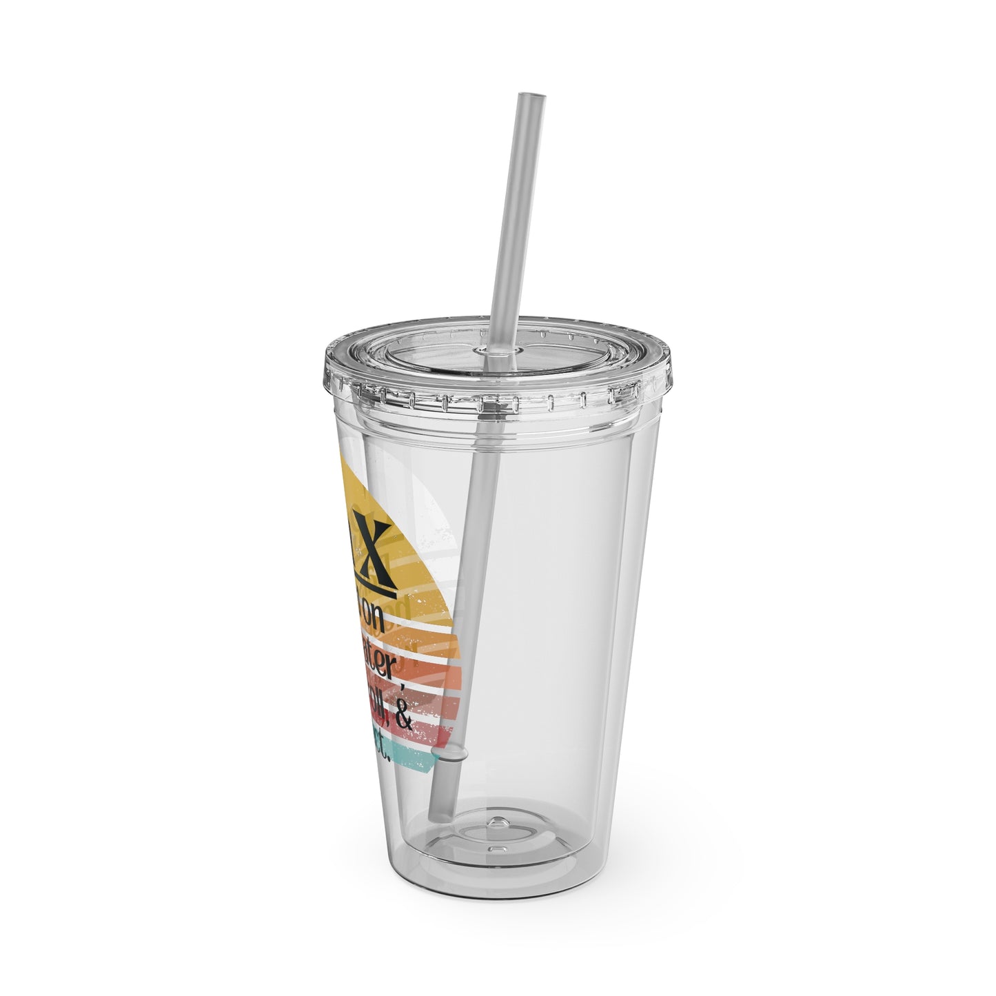 Sunsplash Tumbler with Straw, 16oz