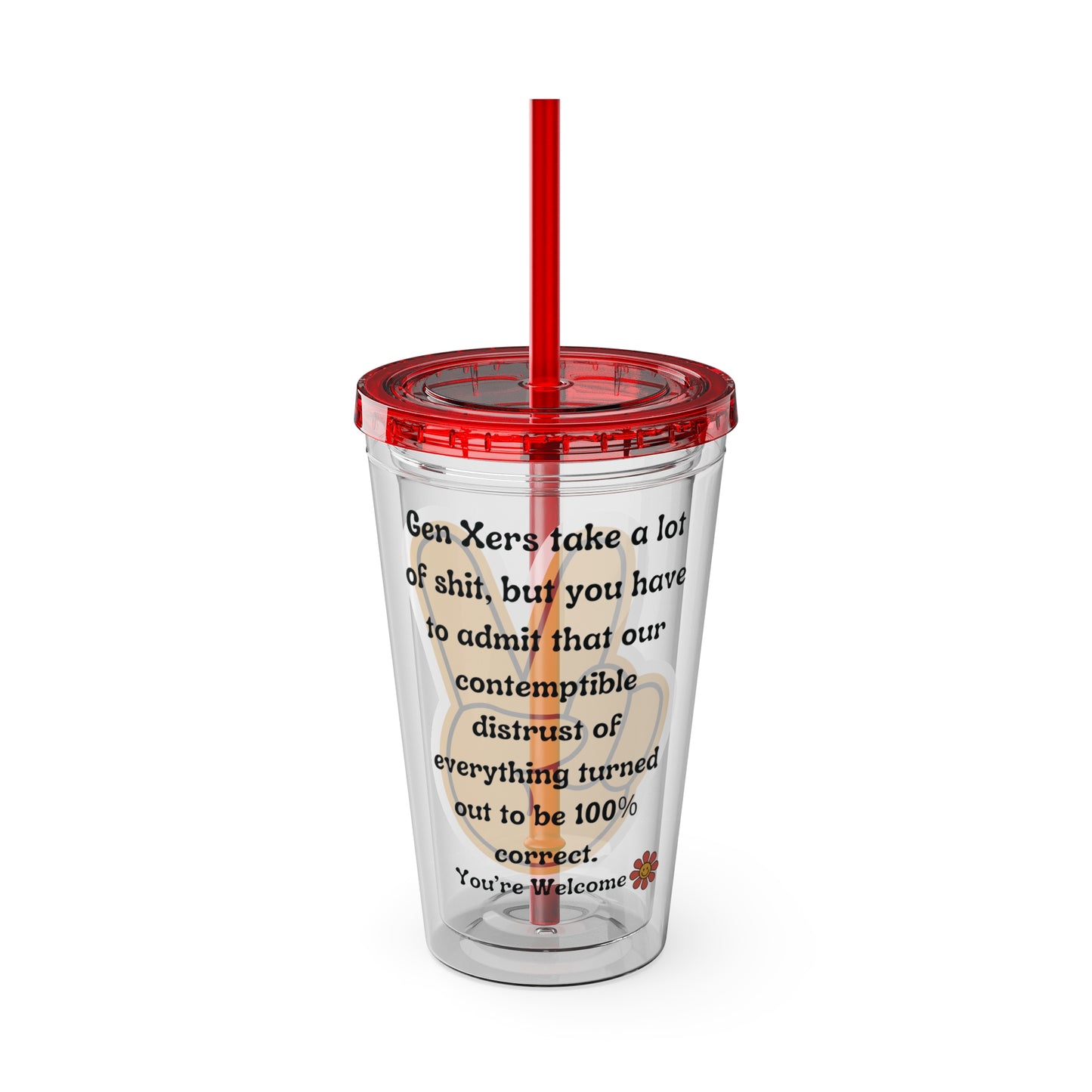 Sunsplash Tumbler with Straw, 16oz