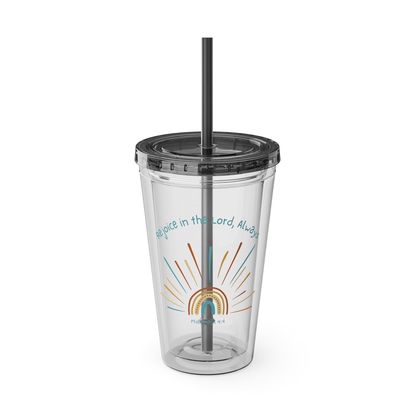 Sunsplash Tumbler with Straw, 16oz