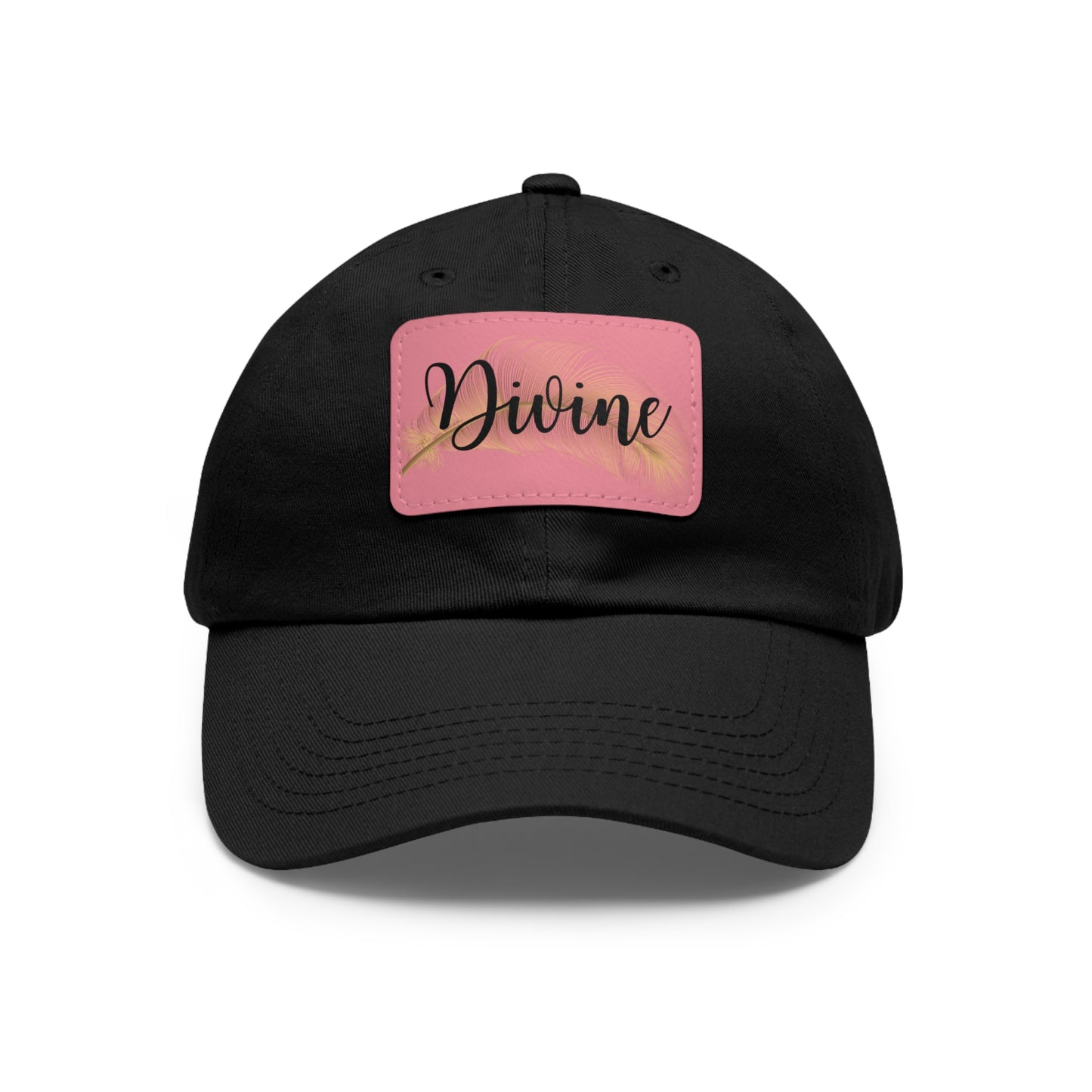 Dad Hat with Leather Patch (Rectangle)