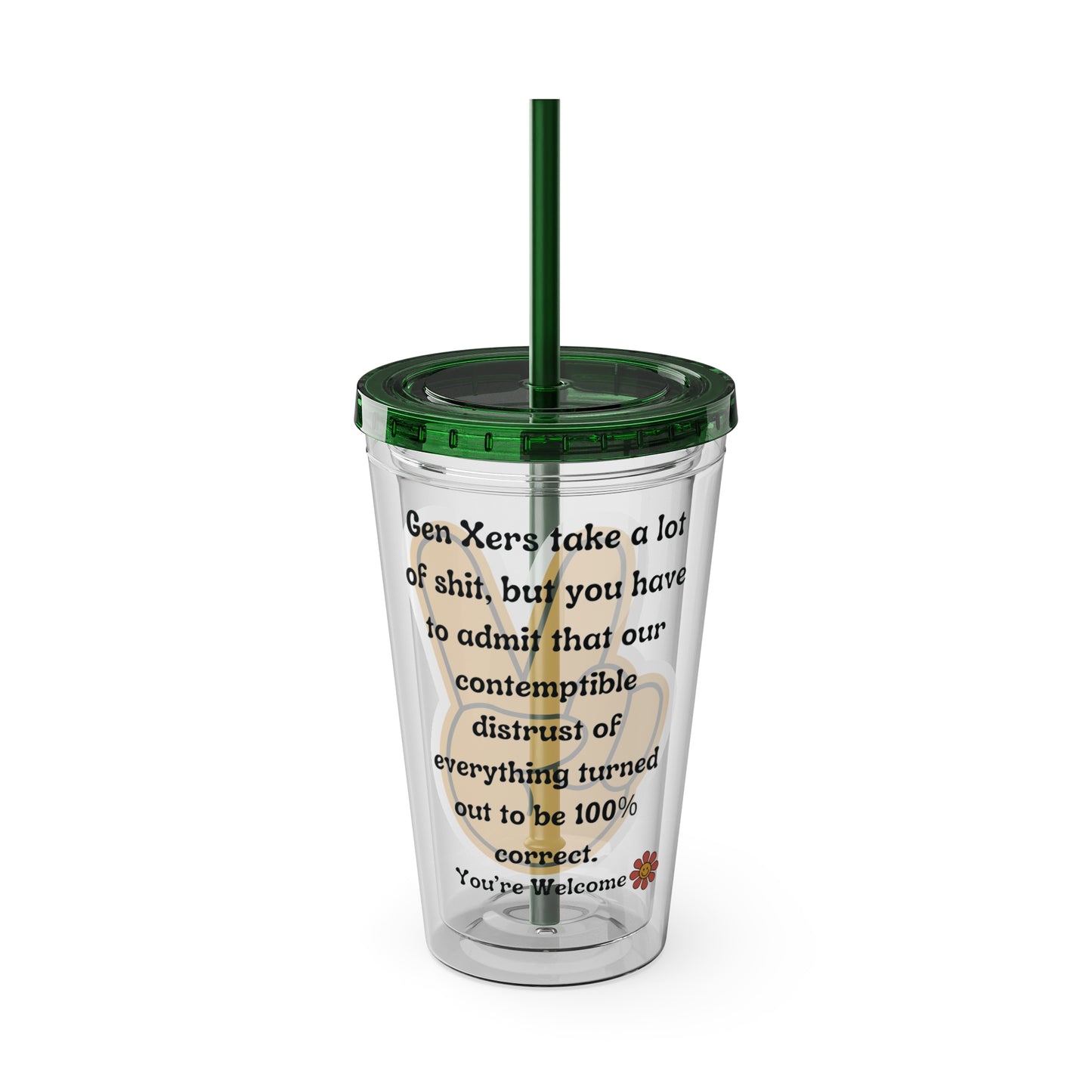 Sunsplash Tumbler with Straw, 16oz