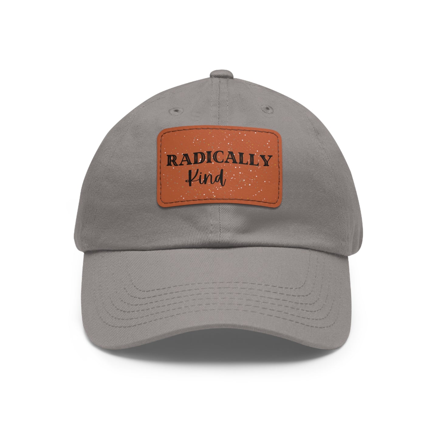 Dad Hat with Leather Patch (Rectangle)