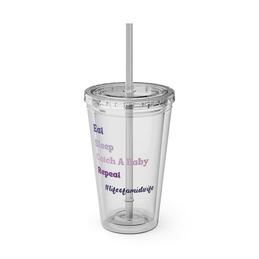 Sunsplash Tumbler with Straw, 16oz