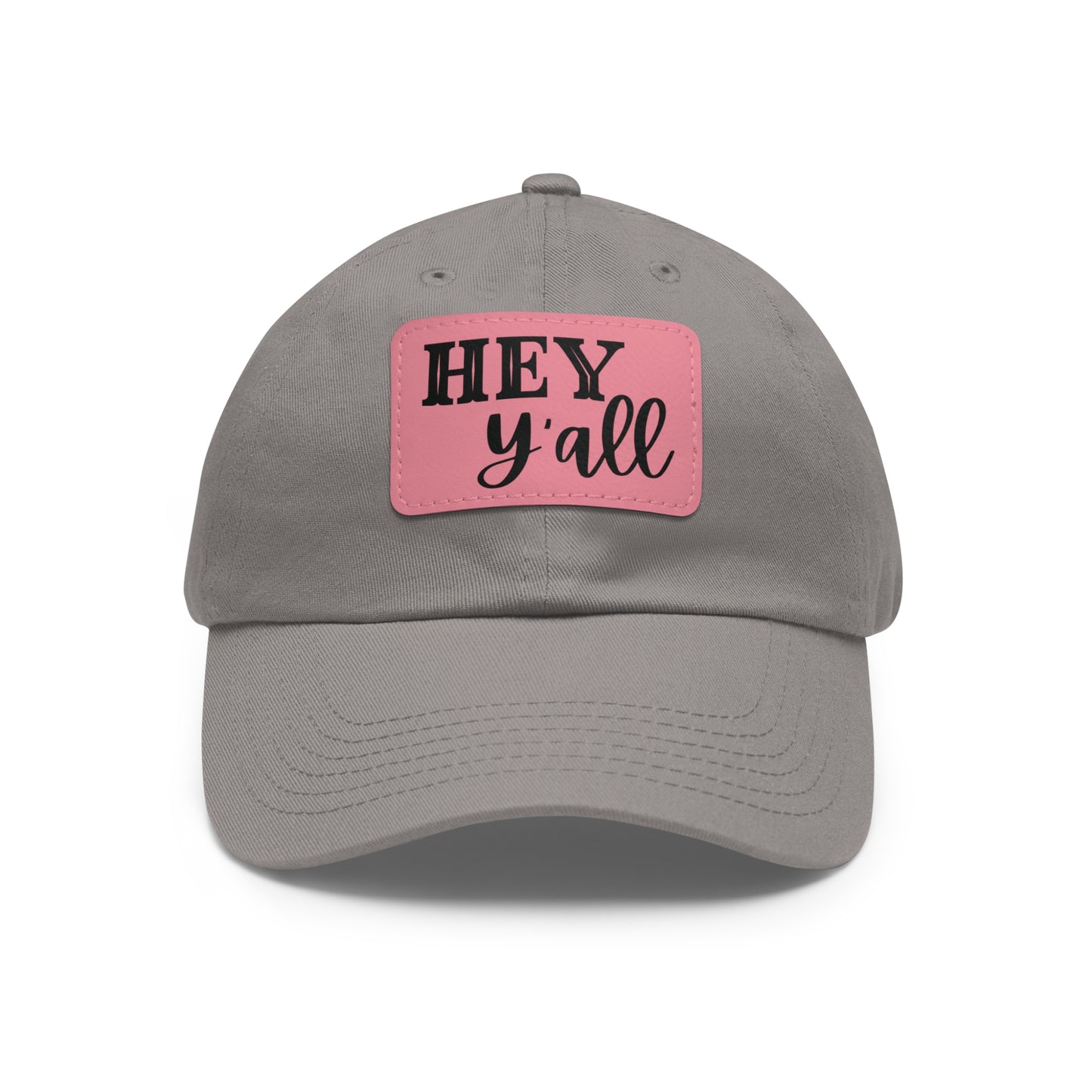 Dad Hat with Leather Patch (Rectangle)