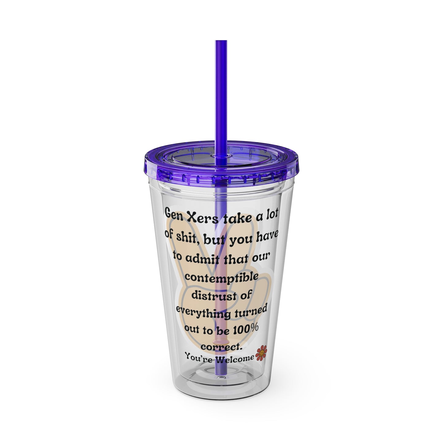 Sunsplash Tumbler with Straw, 16oz