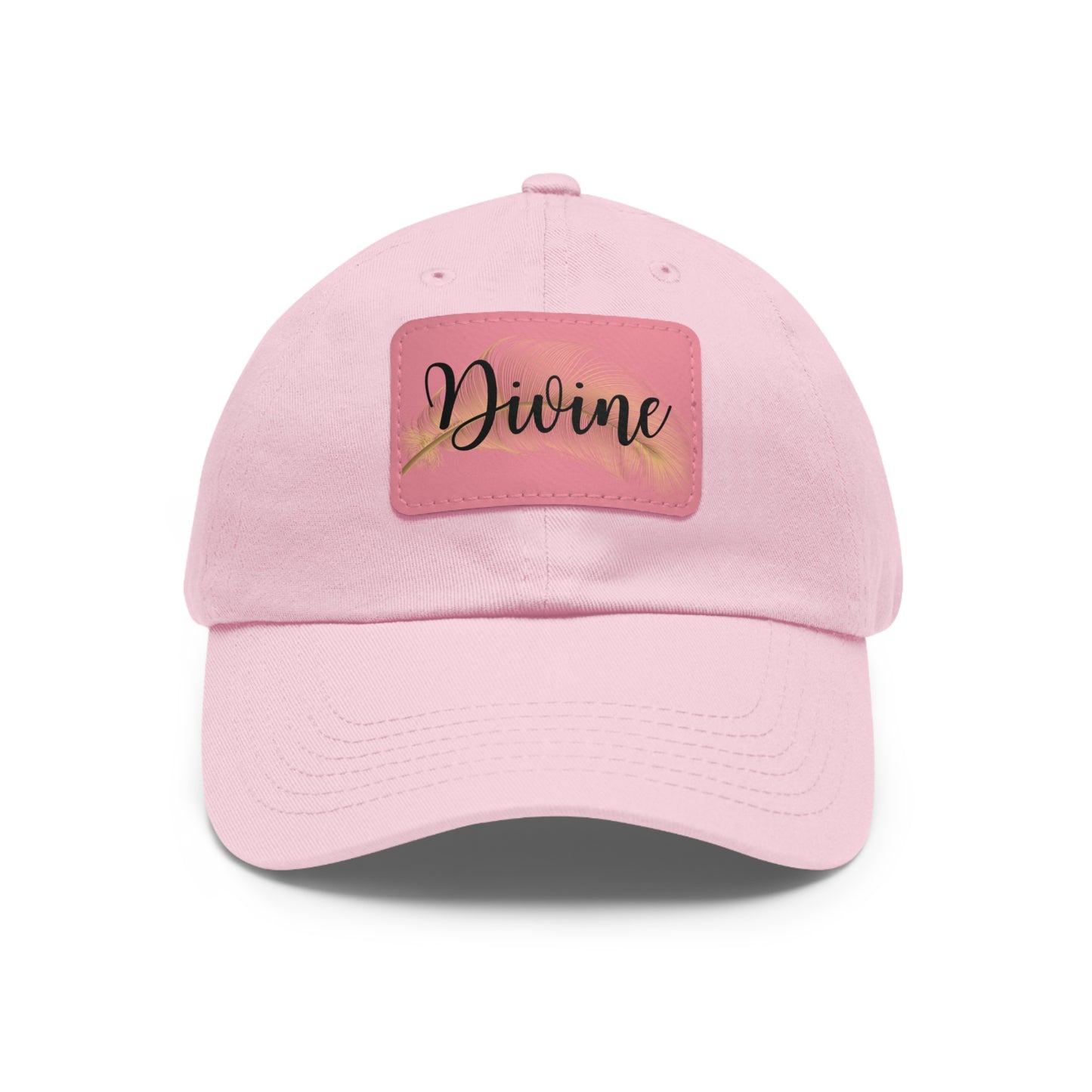 Dad Hat with Leather Patch (Rectangle)