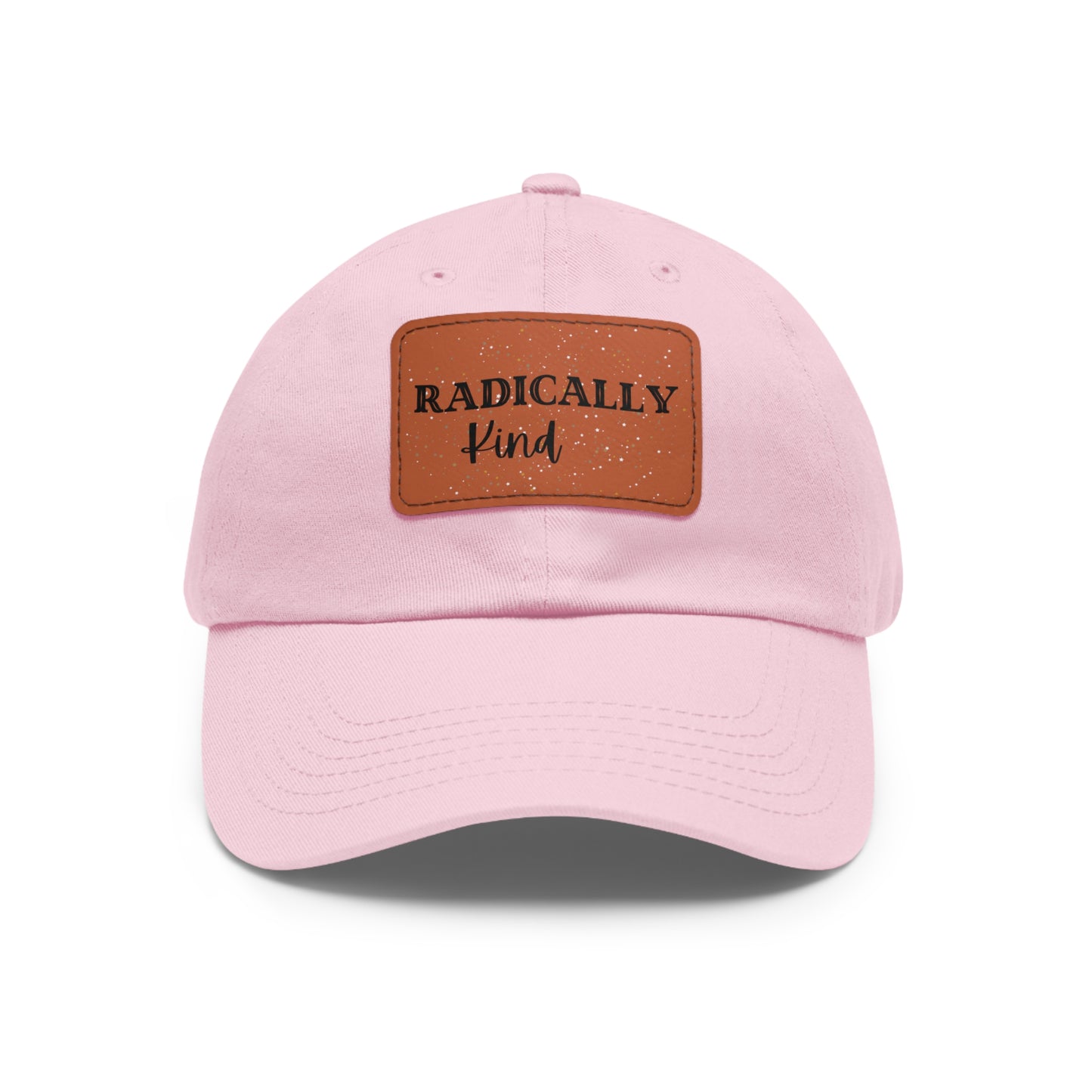 Dad Hat with Leather Patch (Rectangle)