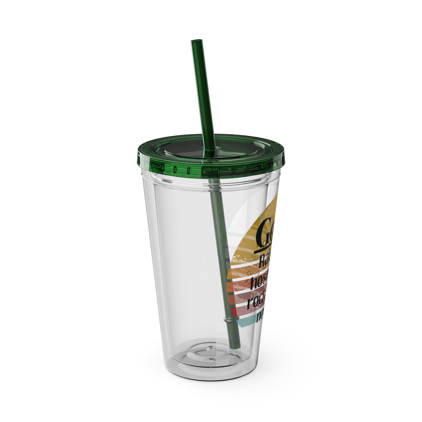 Sunsplash Tumbler with Straw, 16oz