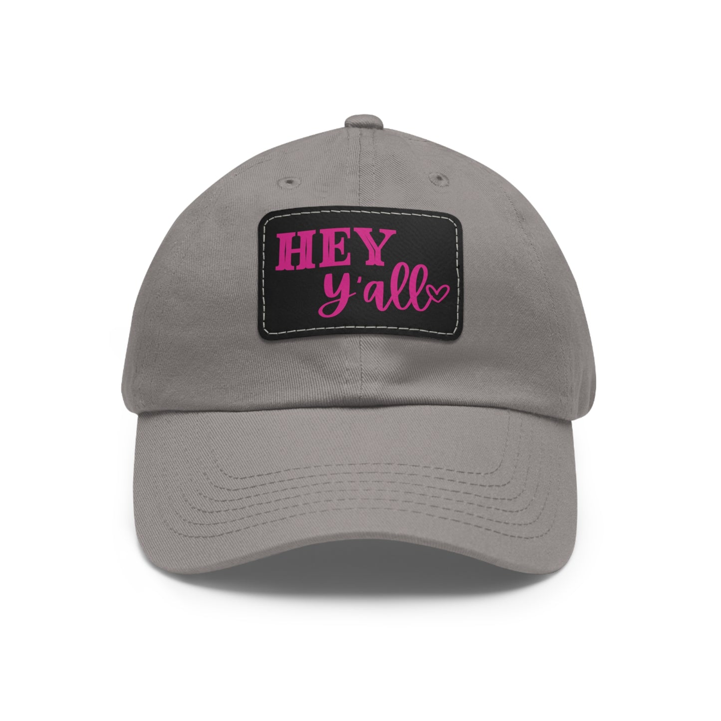 Dad Hat with Leather Patch (Rectangle)