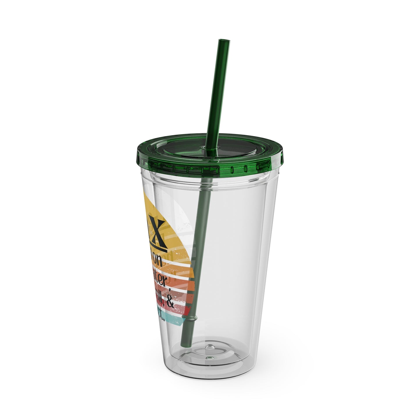 Sunsplash Tumbler with Straw, 16oz