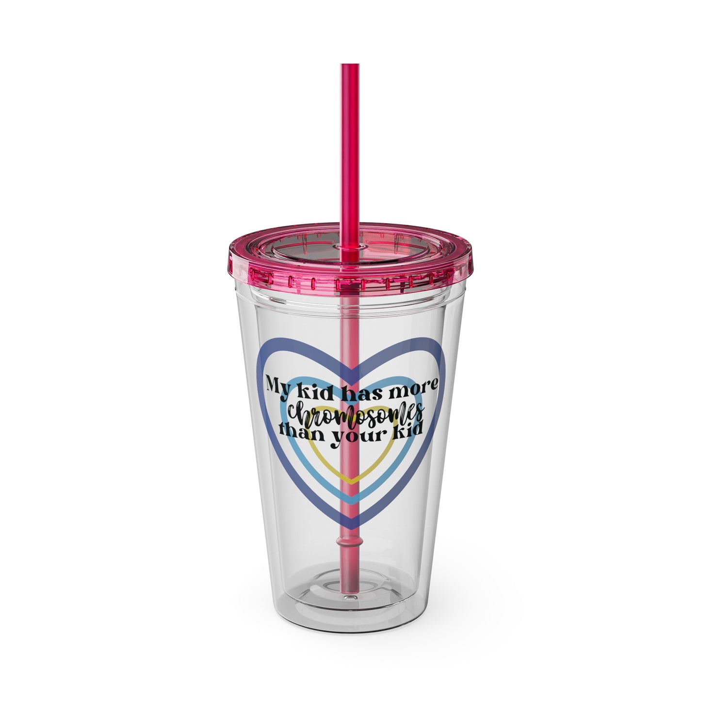 Sunsplash Tumbler with Straw, 16oz