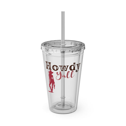 Sunsplash Tumbler with Straw, 16oz