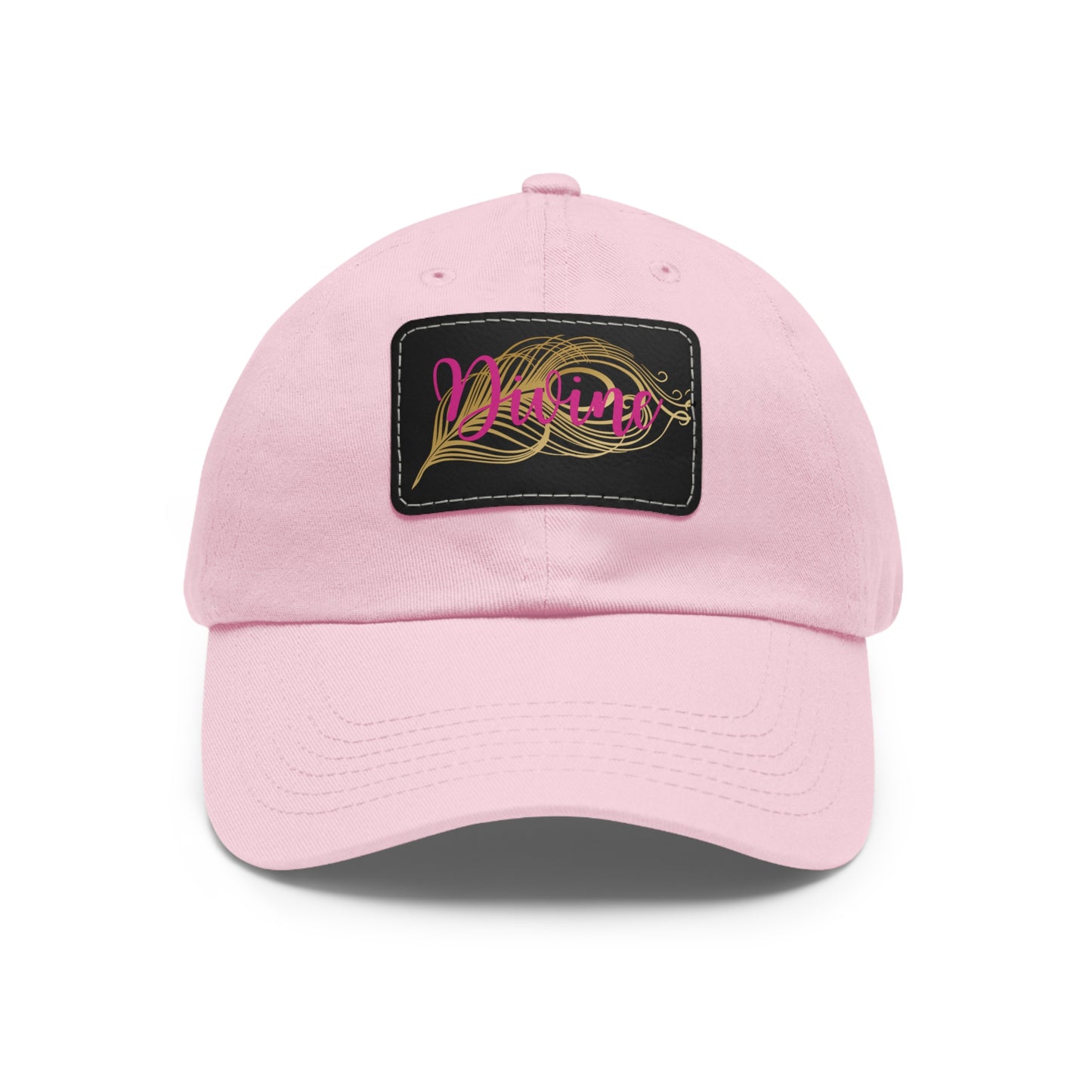 Dad Hat with Leather Patch (Rectangle)