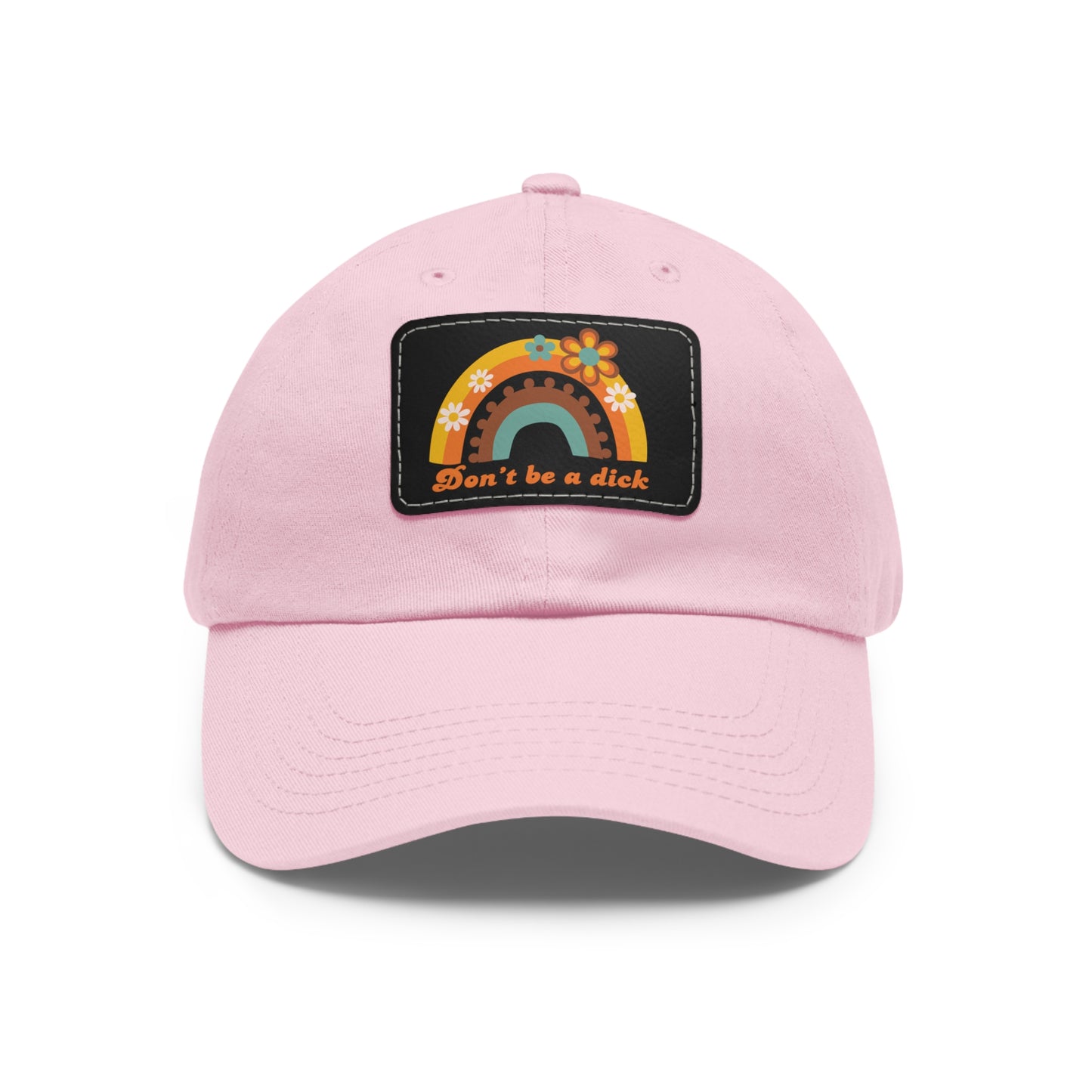 Dad Hat with Leather Patch (Rectangle)