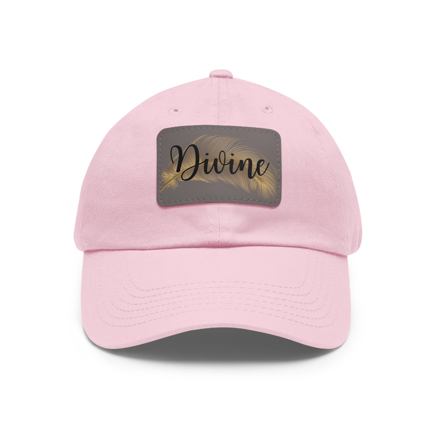 Dad Hat with Leather Patch (Rectangle)