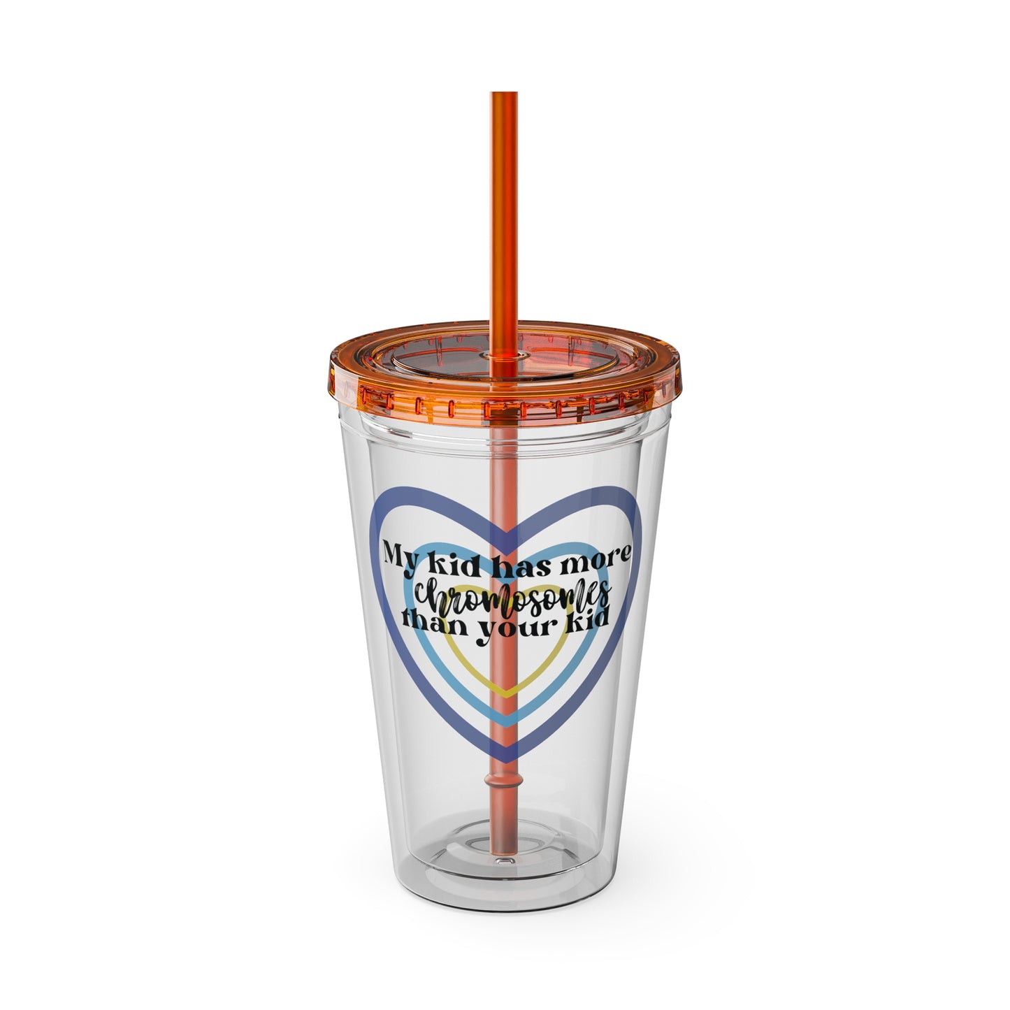 Sunsplash Tumbler with Straw, 16oz