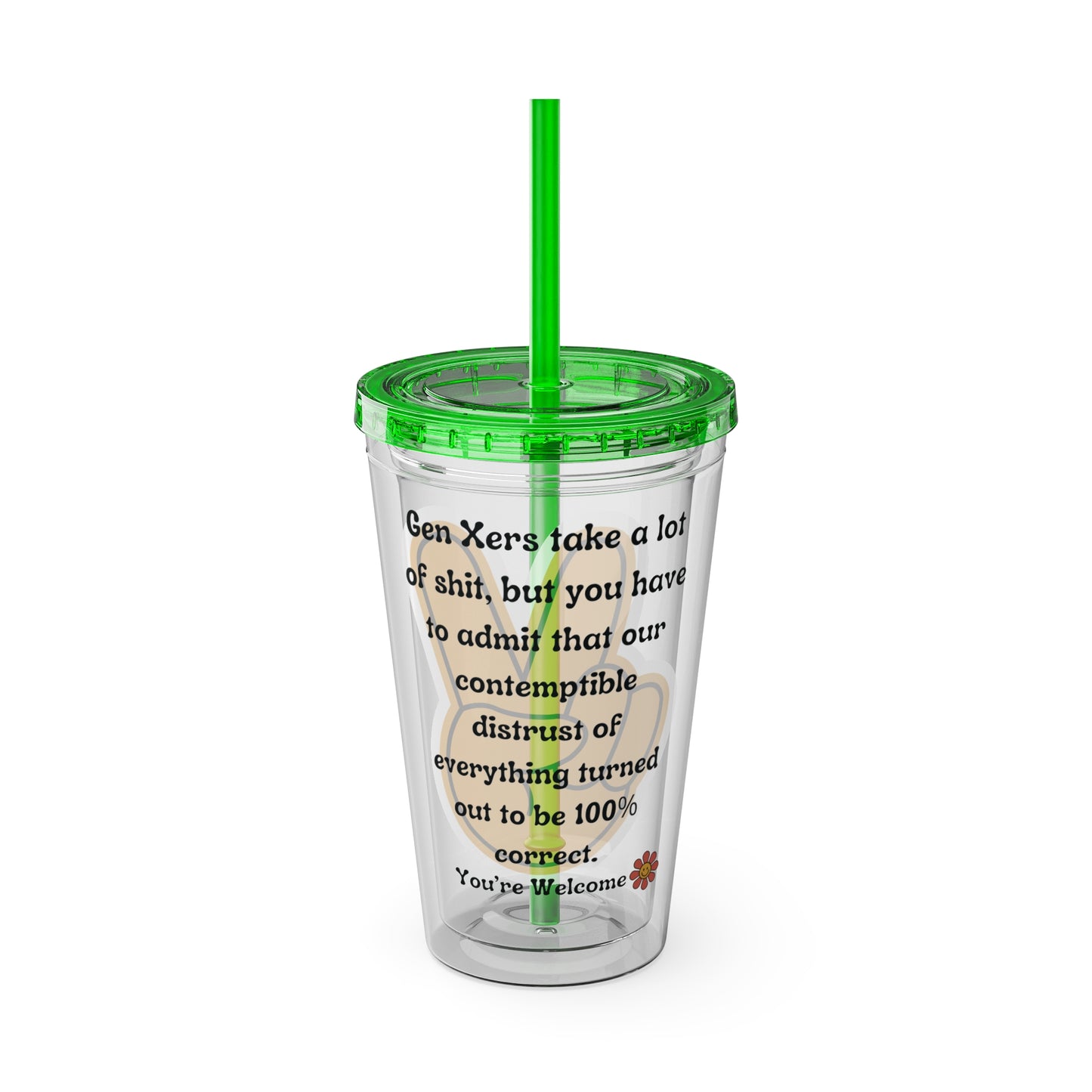 Sunsplash Tumbler with Straw, 16oz