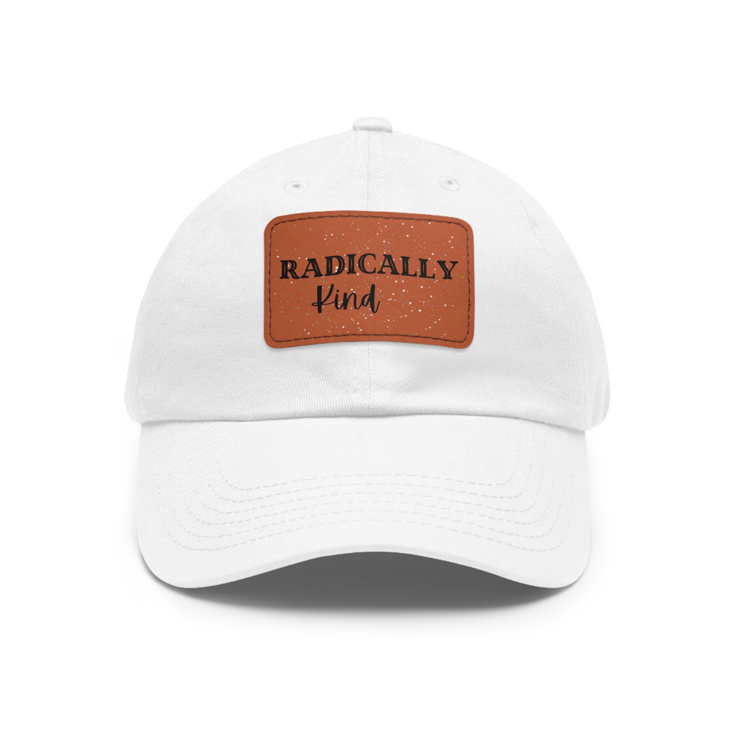 Dad Hat with Leather Patch (Rectangle)