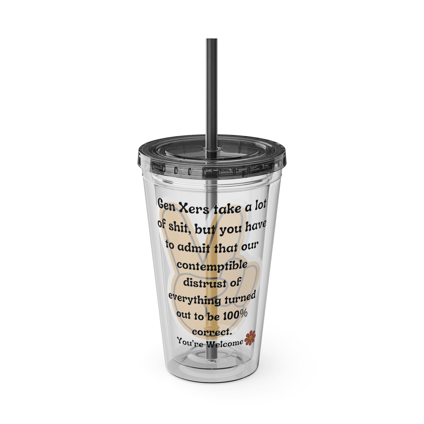 Sunsplash Tumbler with Straw, 16oz