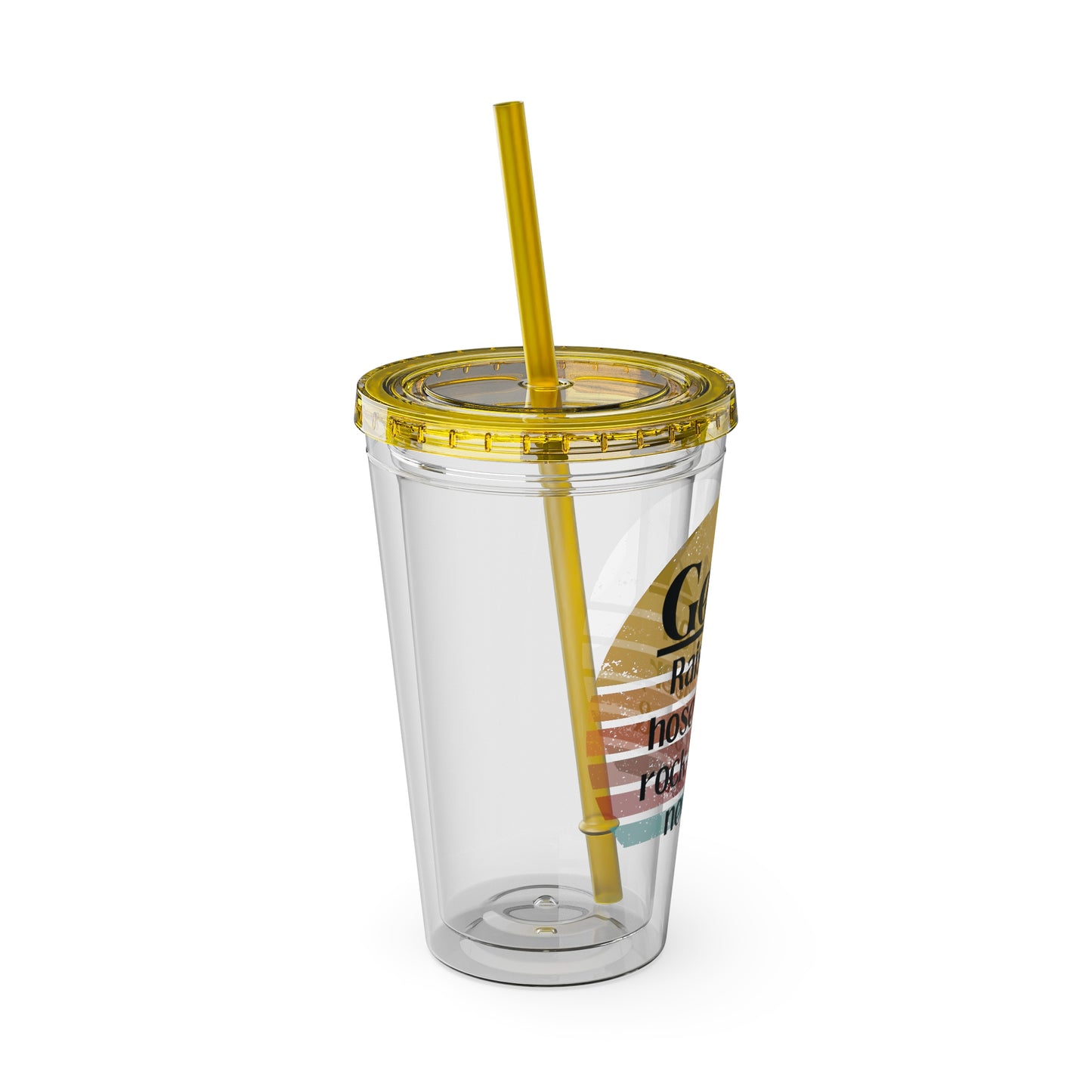 Sunsplash Tumbler with Straw, 16oz