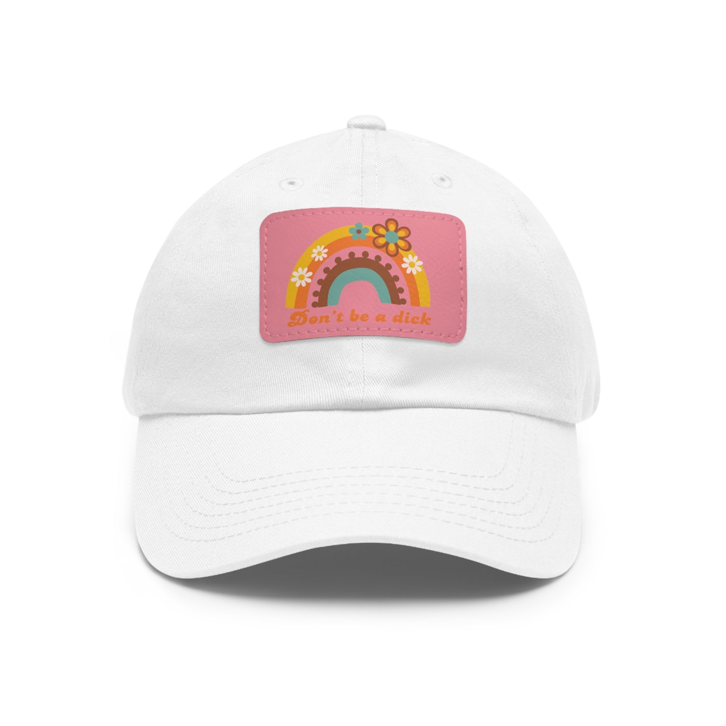 Dad Hat with Leather Patch (Rectangle)