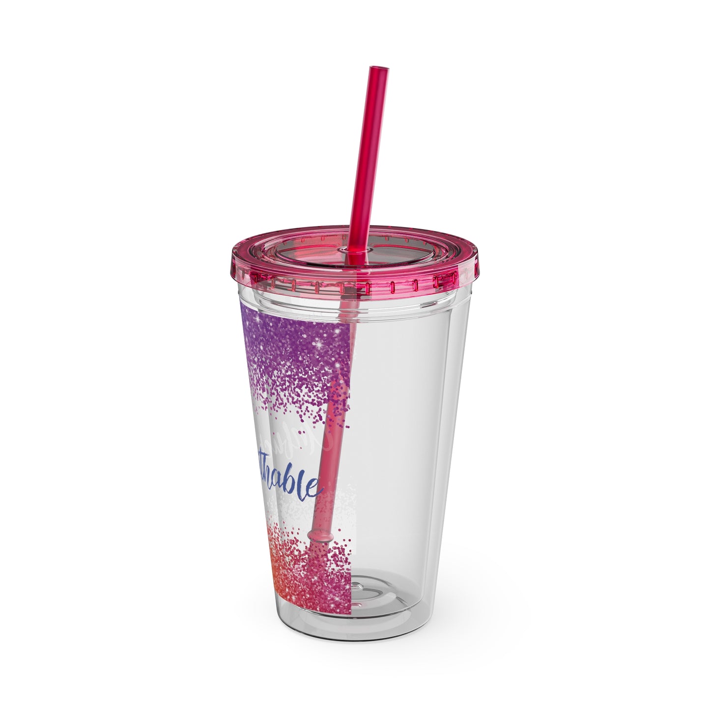 Sunsplash Tumbler with Straw, 16oz