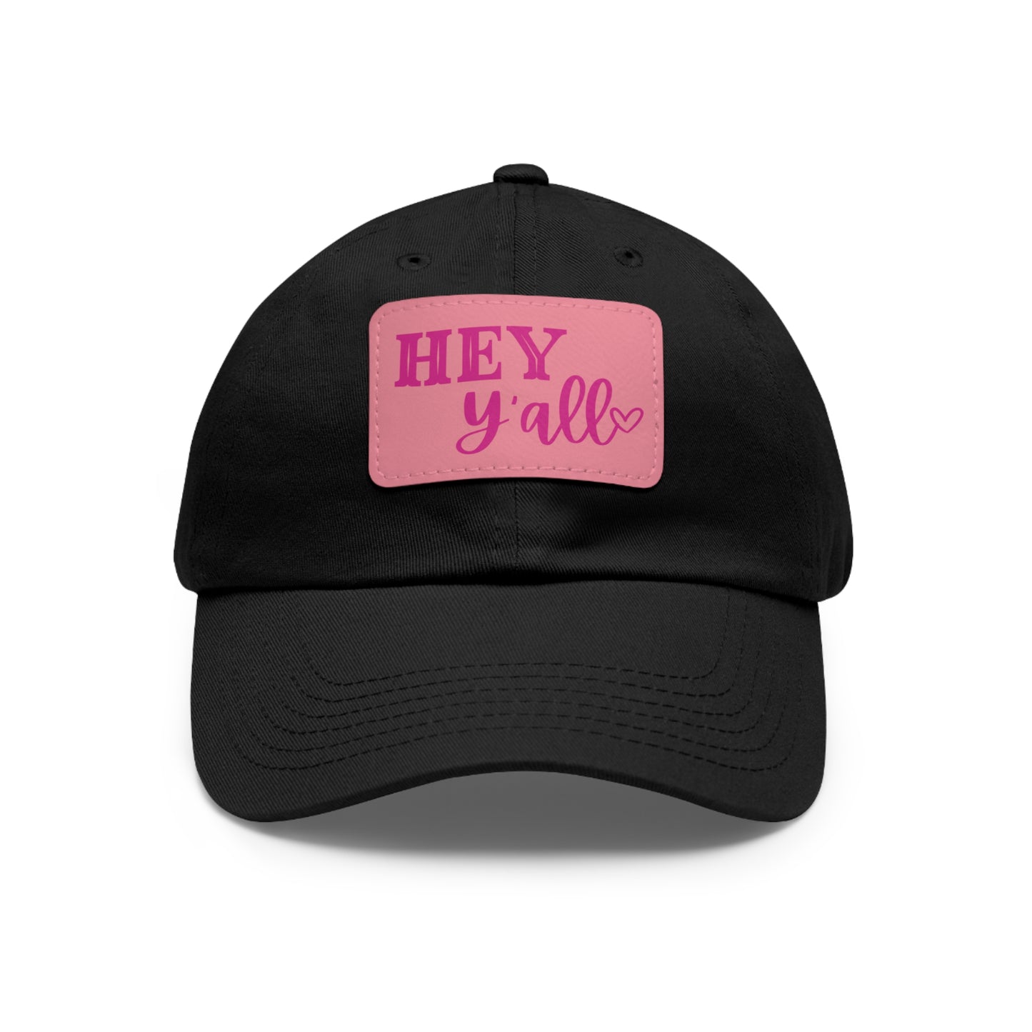 Dad Hat with Leather Patch (Rectangle)