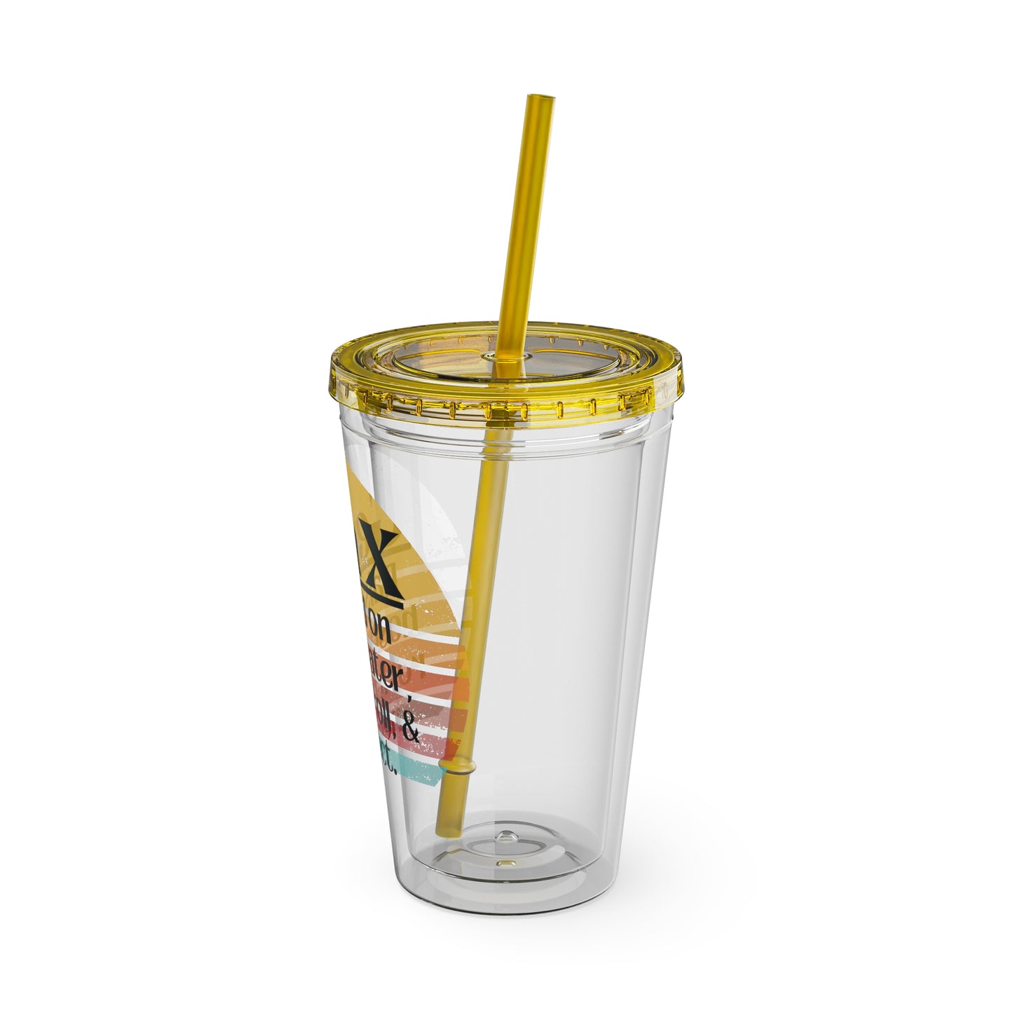 Sunsplash Tumbler with Straw, 16oz