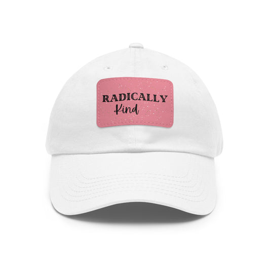 Dad Hat with Leather Patch (Rectangle)