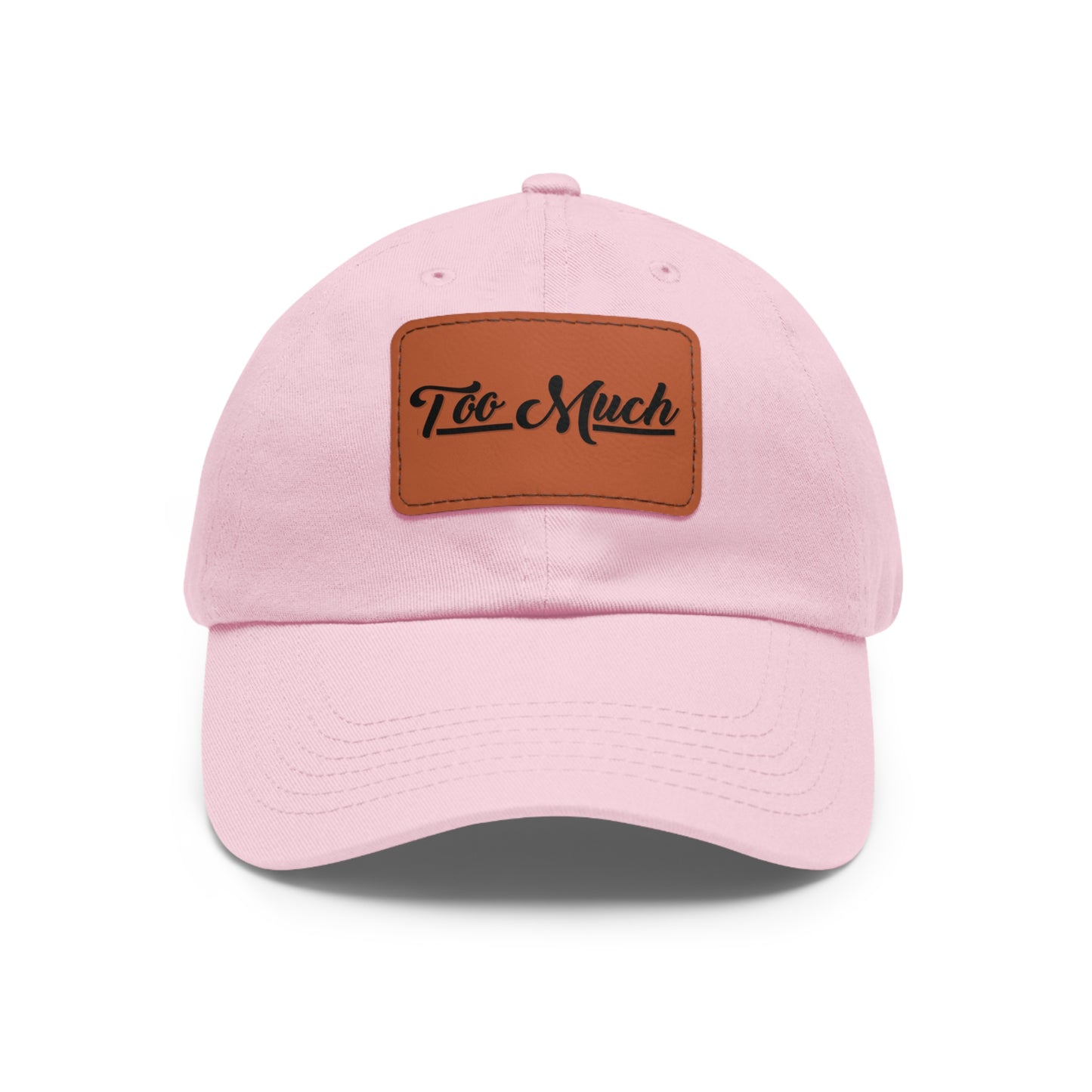 Dad Hat with Leather Patch (Rectangle)