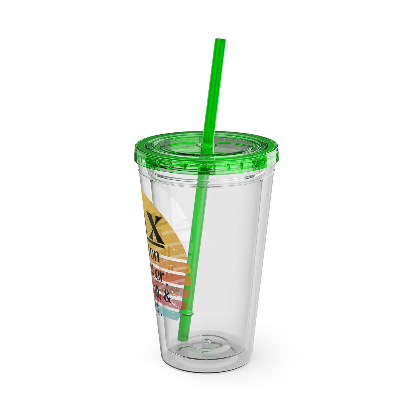 Sunsplash Tumbler with Straw, 16oz