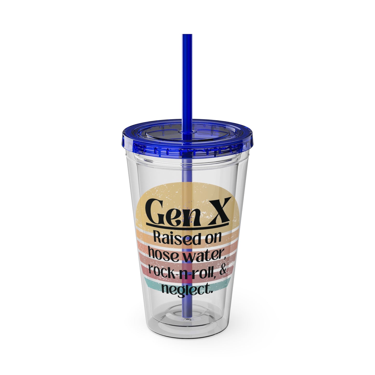 Sunsplash Tumbler with Straw, 16oz