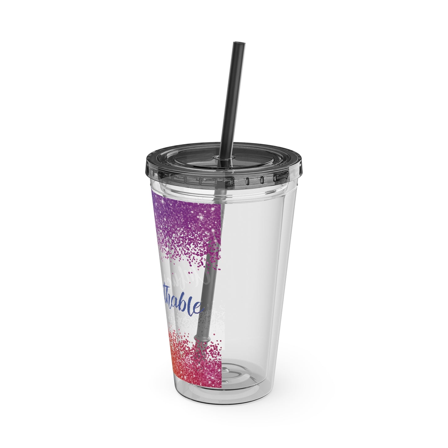 Sunsplash Tumbler with Straw, 16oz