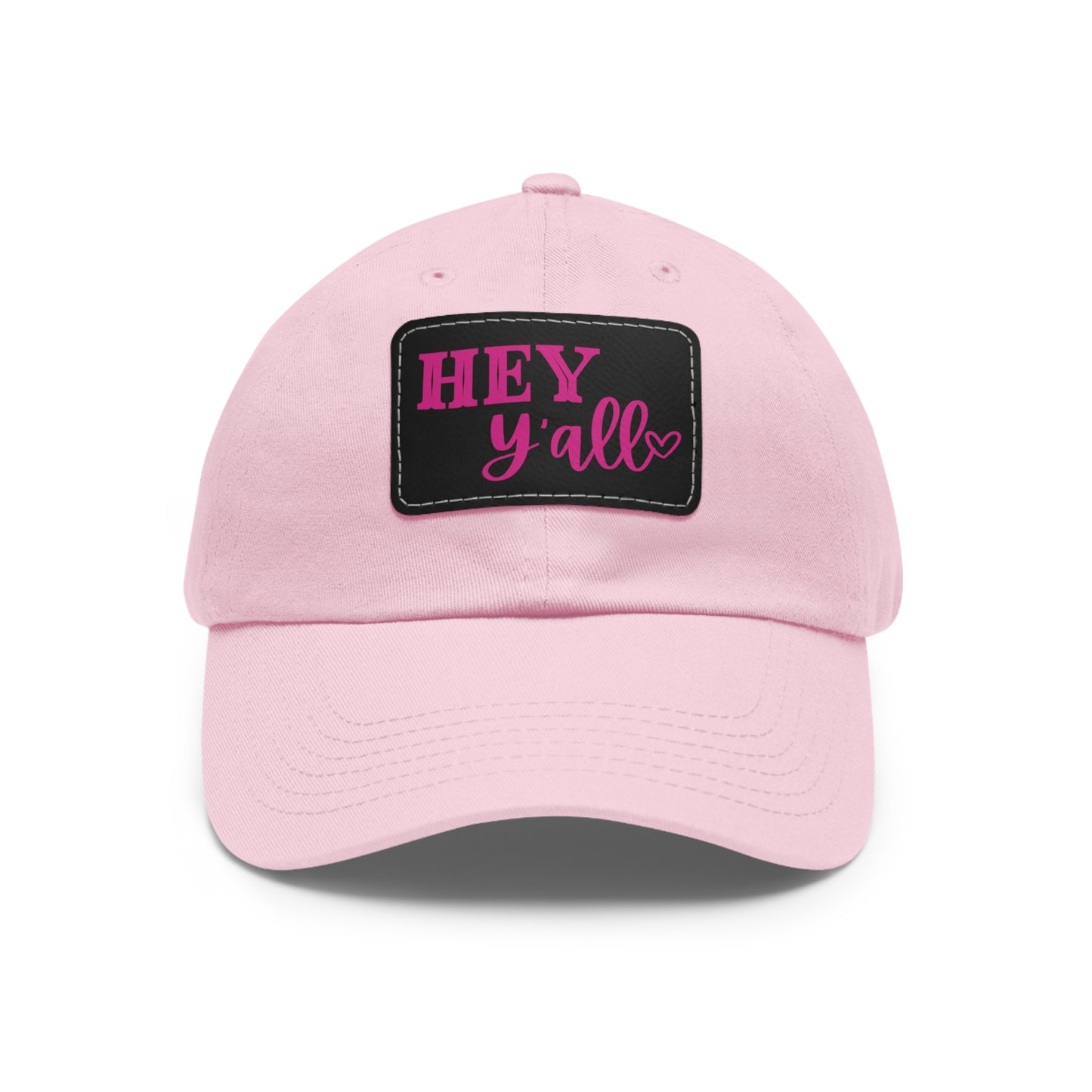 Dad Hat with Leather Patch (Rectangle)