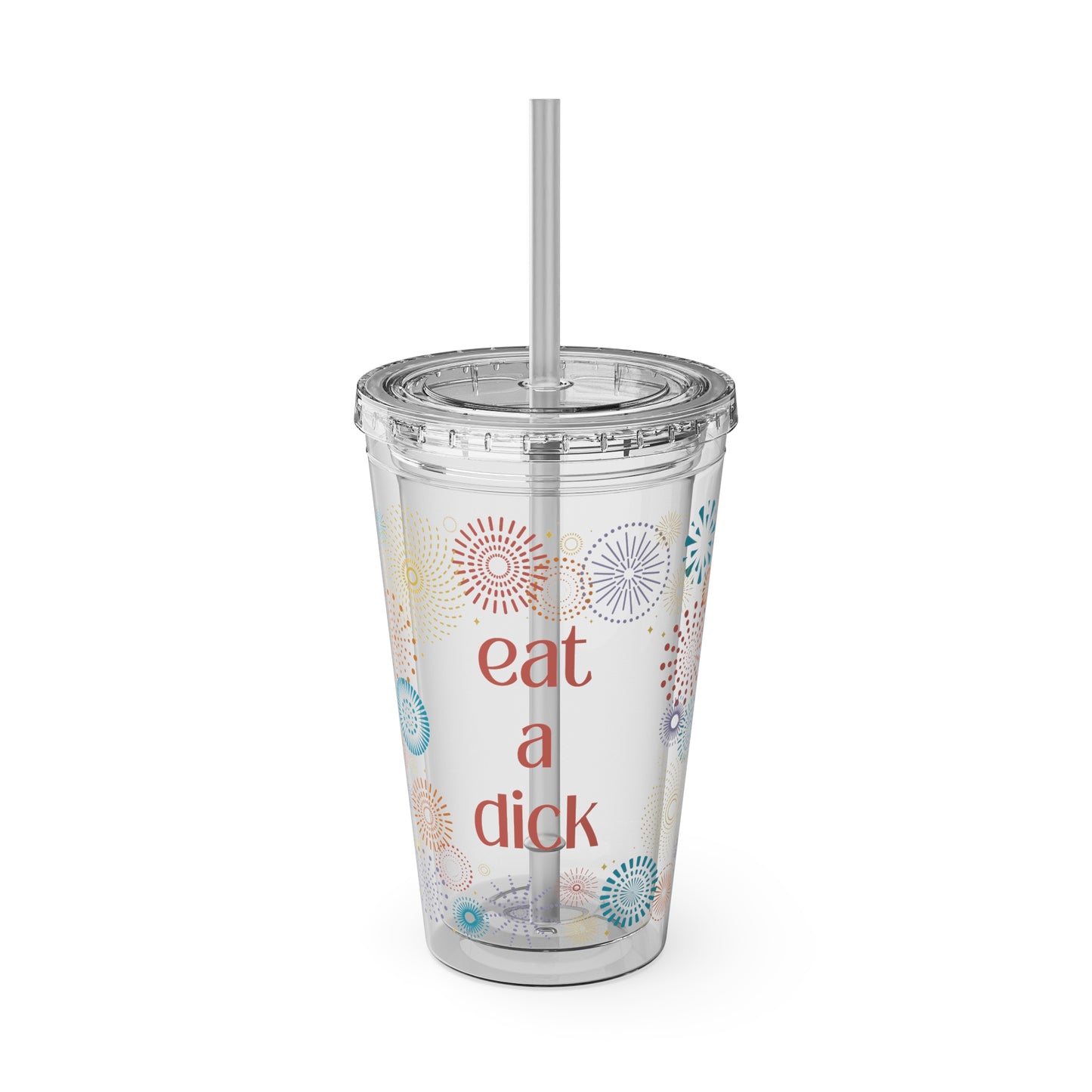 Sunsplash Tumbler with Straw, 16oz