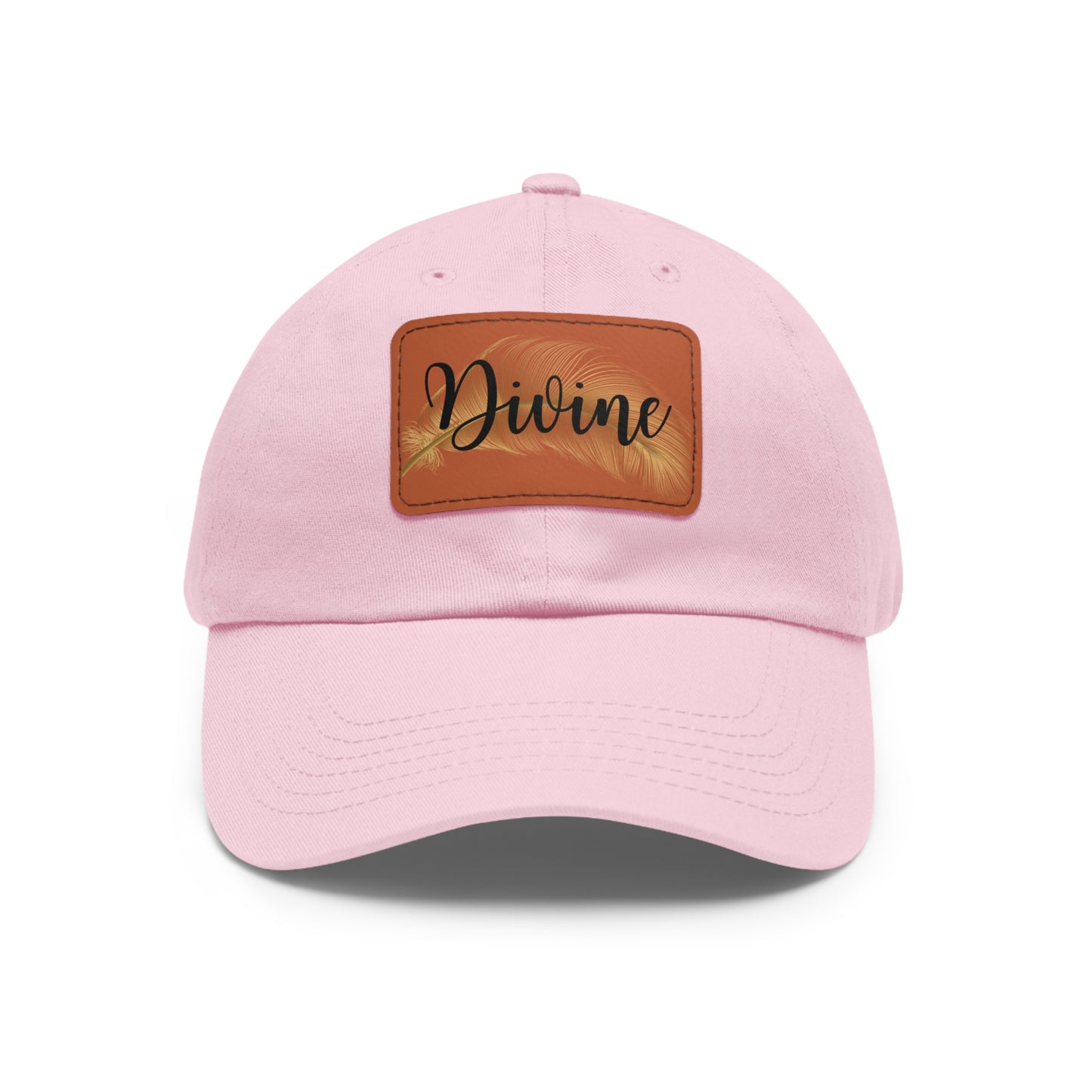 Dad Hat with Leather Patch (Rectangle)