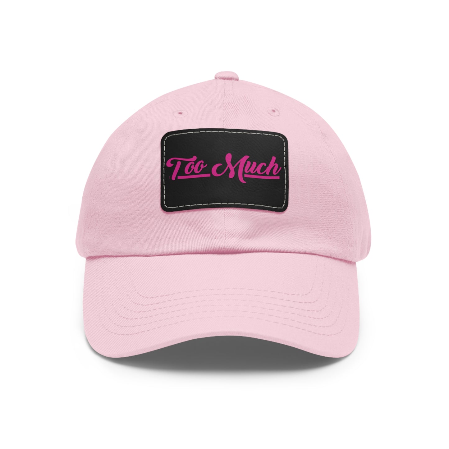 Dad Hat with Leather Patch (Rectangle)