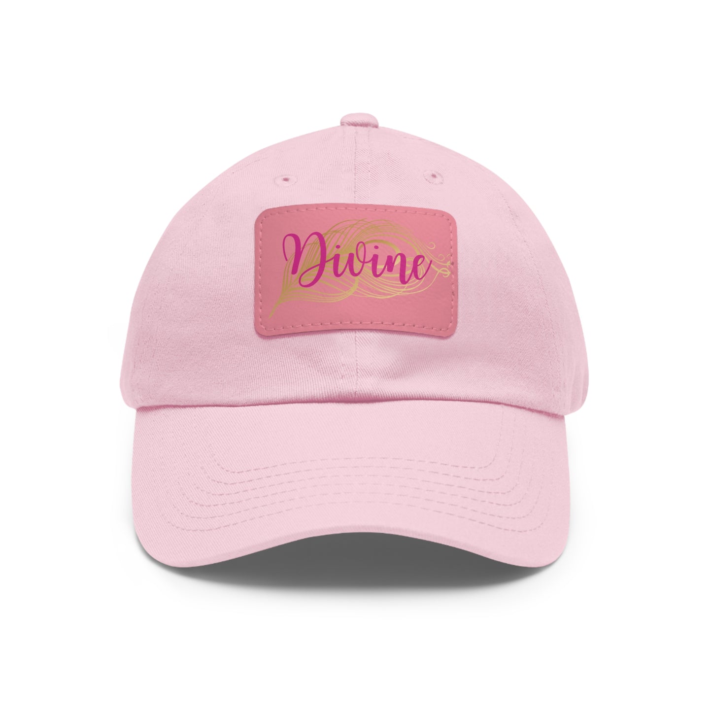 Dad Hat with Leather Patch (Rectangle)