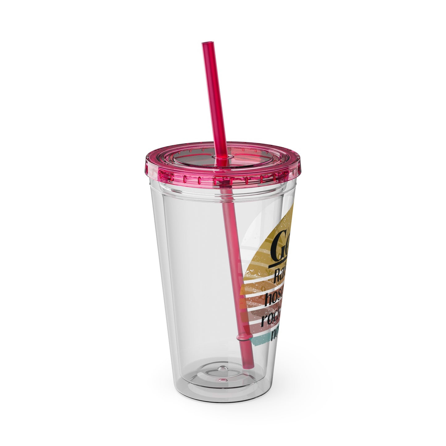 Sunsplash Tumbler with Straw, 16oz