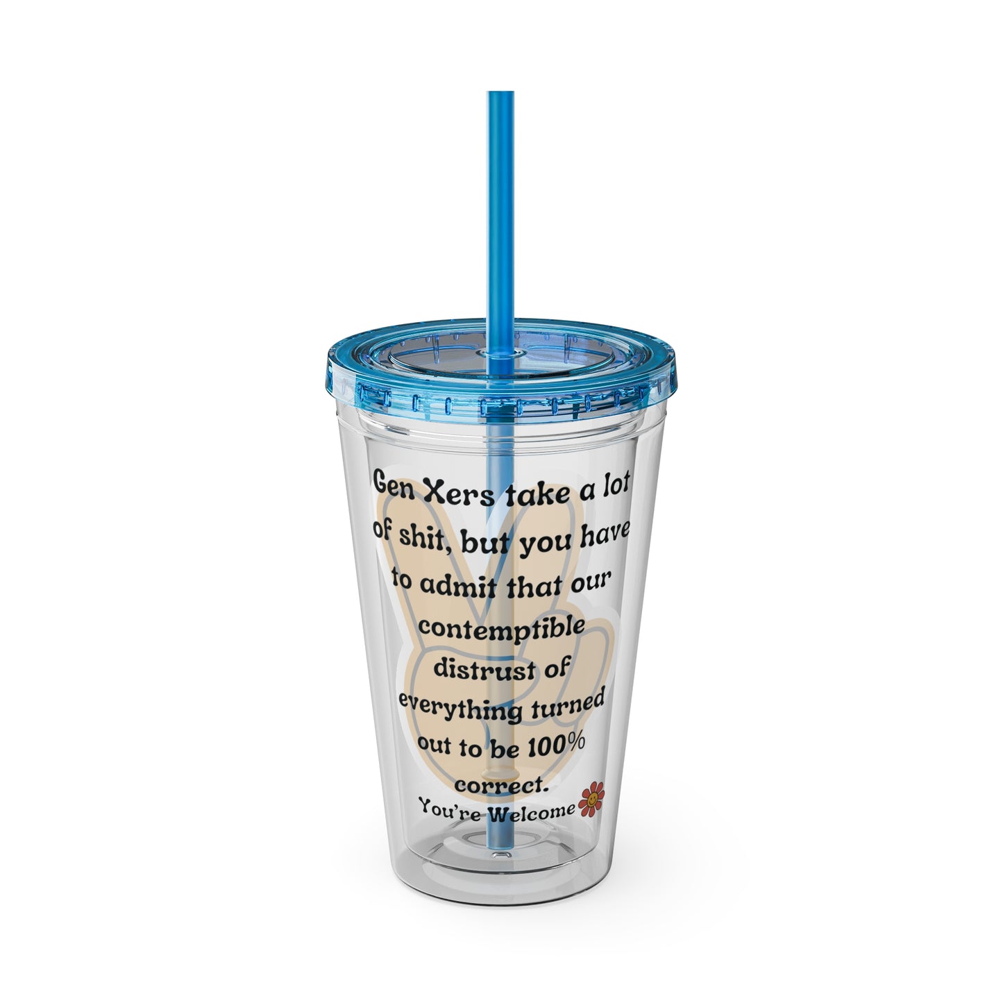 Sunsplash Tumbler with Straw, 16oz