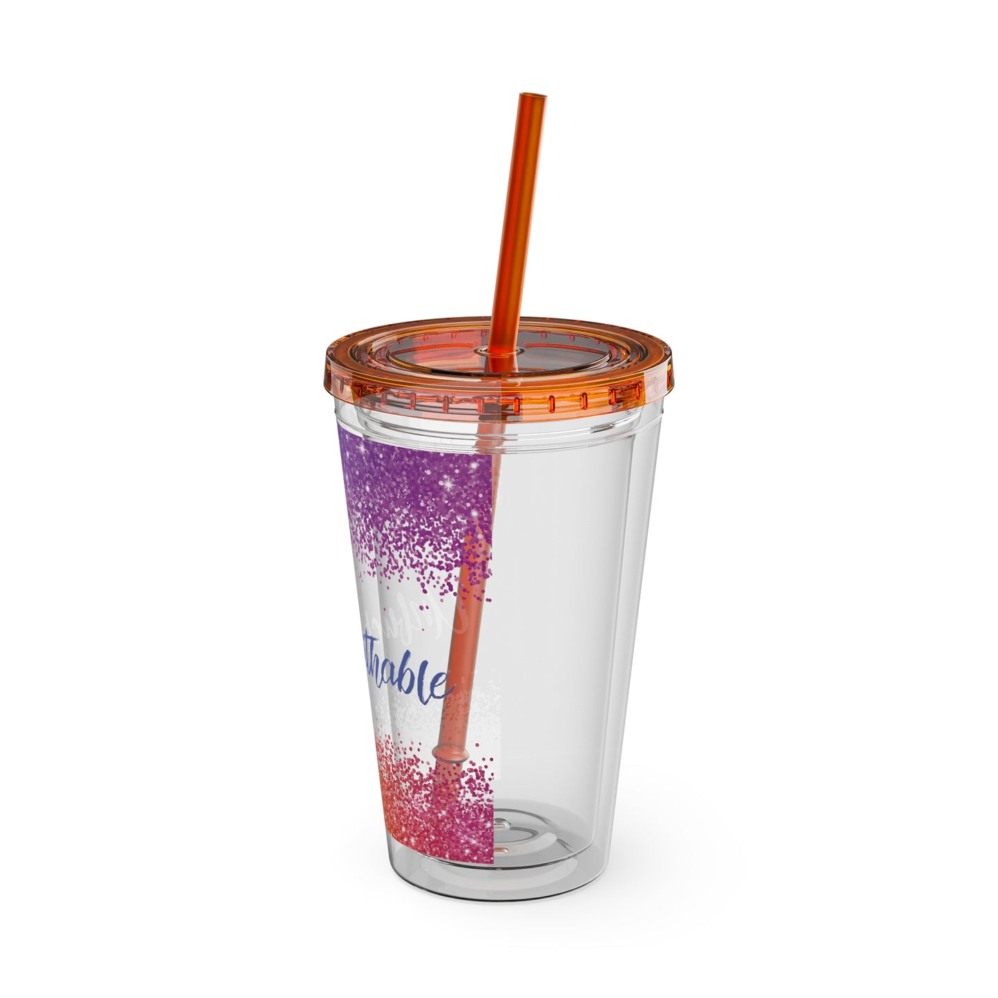 Sunsplash Tumbler with Straw, 16oz