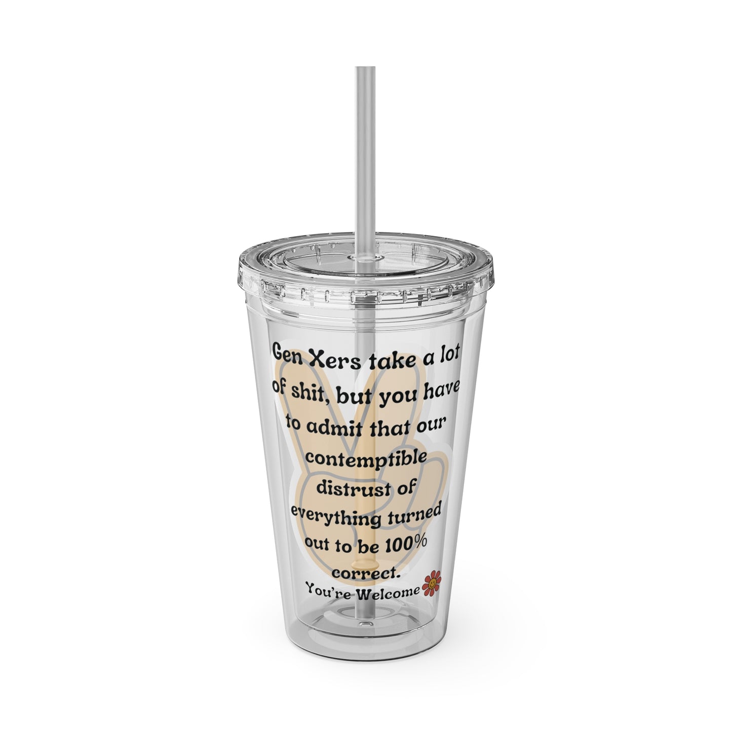 Sunsplash Tumbler with Straw, 16oz