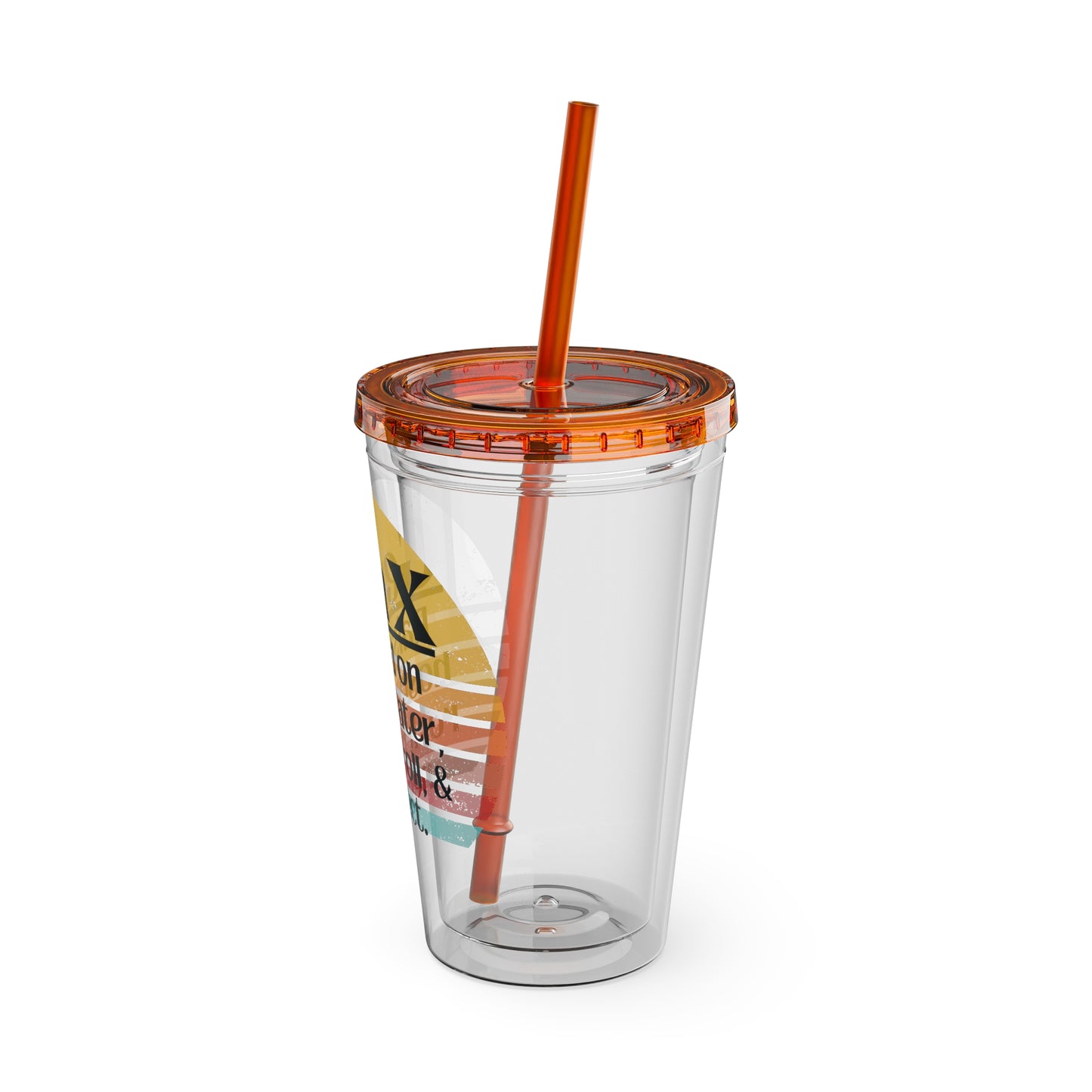 Sunsplash Tumbler with Straw, 16oz