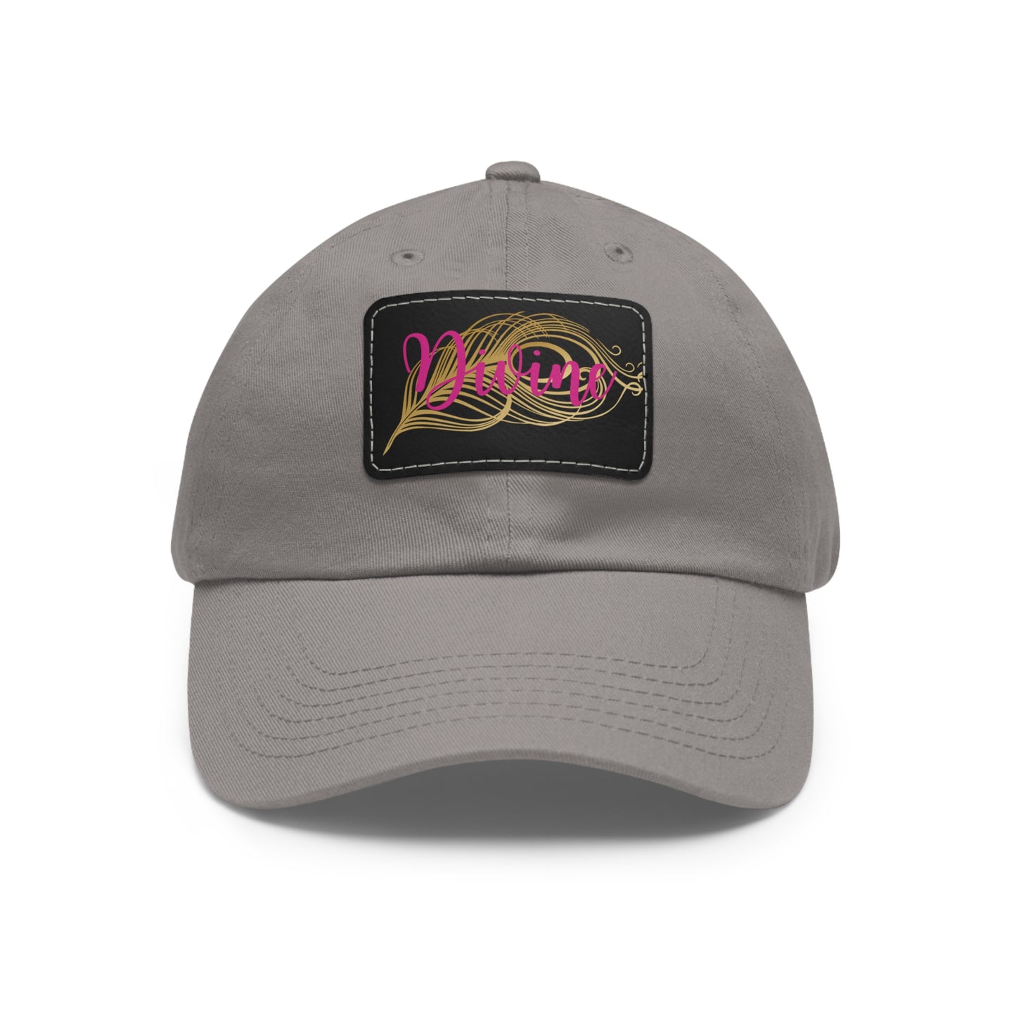 Dad Hat with Leather Patch (Rectangle)