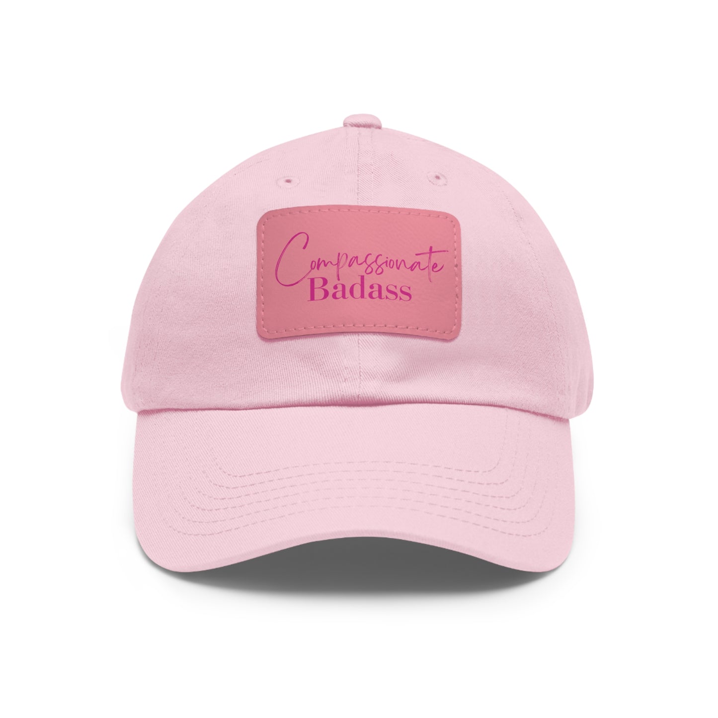 Dad Hat with Leather Patch (Rectangle)