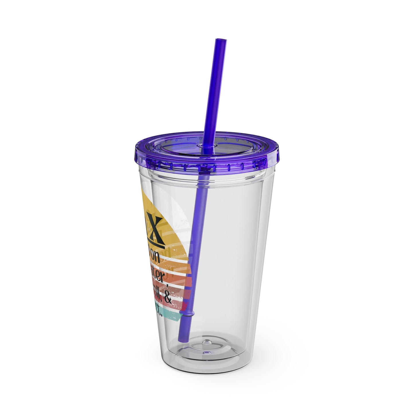 Sunsplash Tumbler with Straw, 16oz