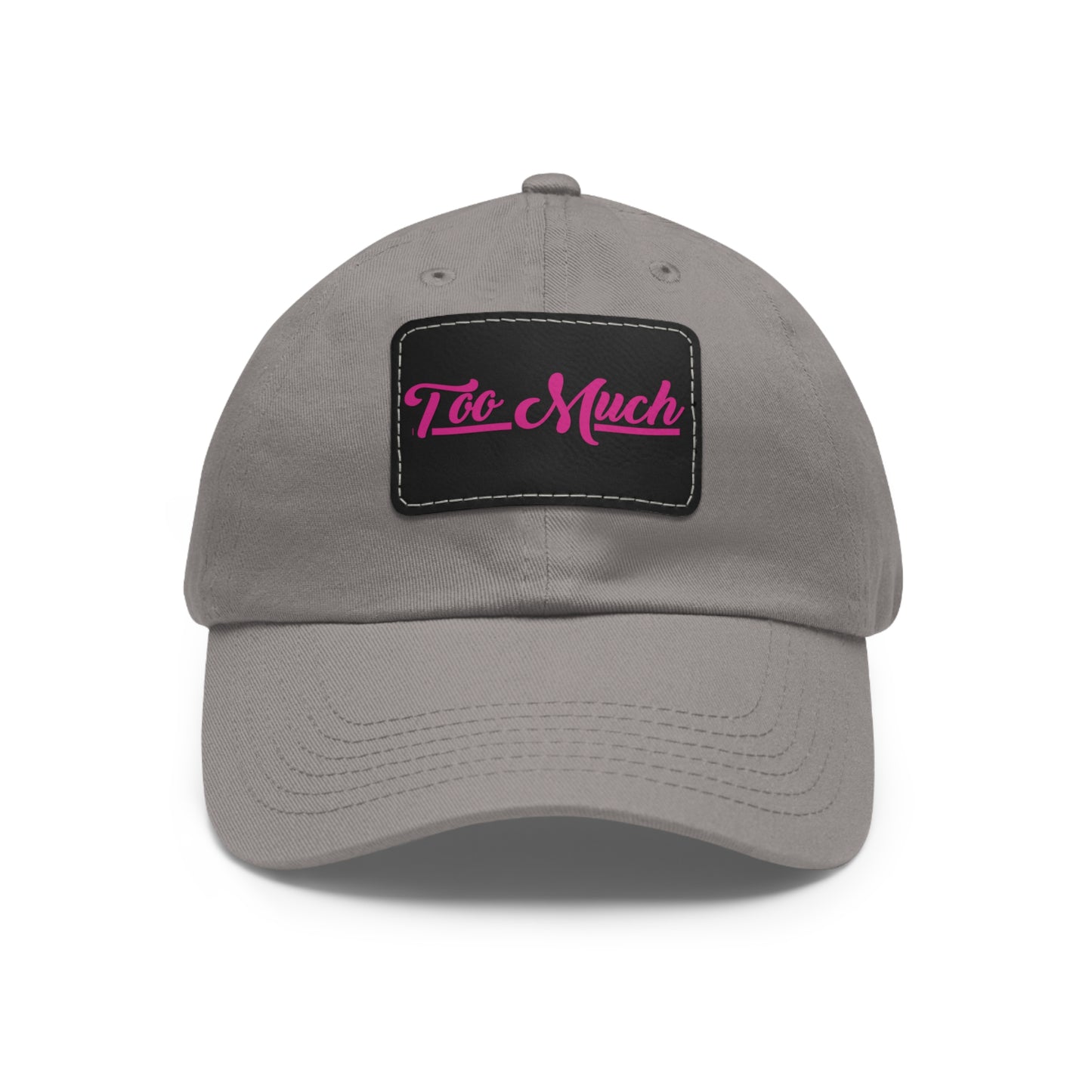 Dad Hat with Leather Patch (Rectangle)