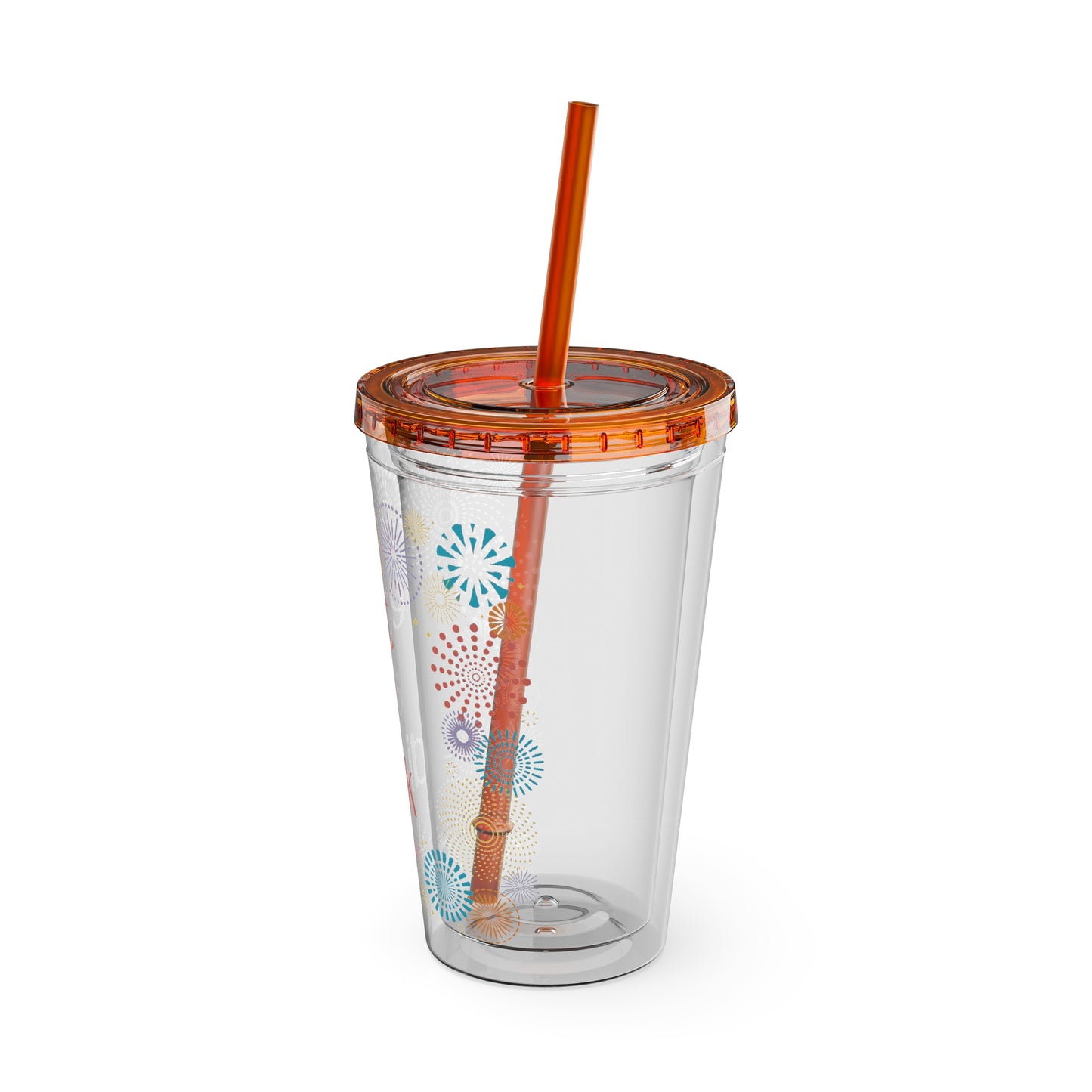 Sunsplash Tumbler with Straw, 16oz