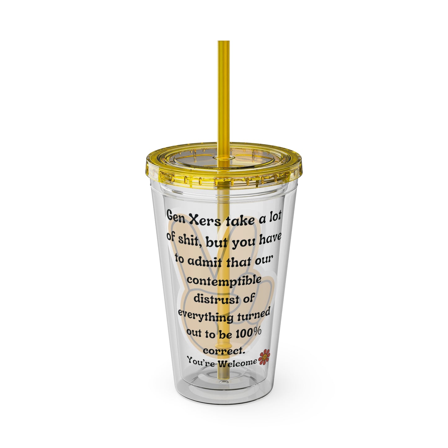 Sunsplash Tumbler with Straw, 16oz